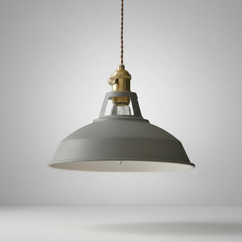 Industrial Metal Pendant Ceiling Light with Retro Hanging Shade and E26 E27 Socket