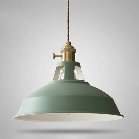 Industrial Metal Pendant Ceiling Light with Retro Hanging Shade and E26 E27 Socket