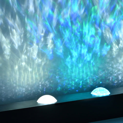 LED Water Ripple Wall Light with Adjustable Color Modes