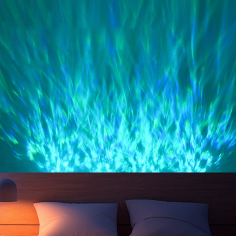 LED Water Ripple Wall Light with Adjustable Color Modes