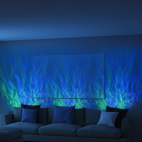 LED Water Ripple Wall Light with Adjustable Color Modes