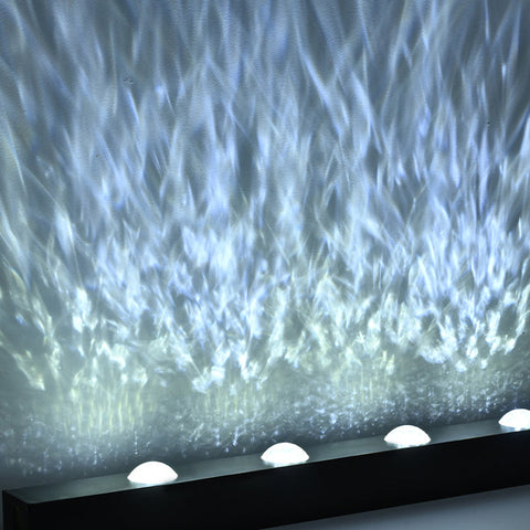 LED Water Ripple Wall Light with Adjustable Color Modes