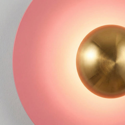 Round Halo LED Wall Sconce with Integrated Lighting for Modern Interior Decor