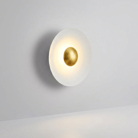 Round Halo LED Wall Sconce with Integrated Lighting for Modern Interior Decor