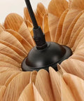 Japandi Wood Veneer Pendant Light
