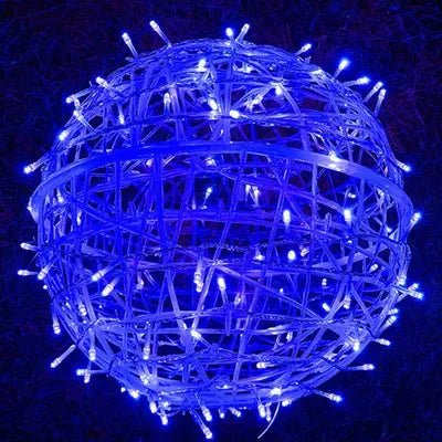 LED Hanging Ball Light with Woven Shade for Indoor and Outdoor Use