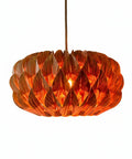 Japandi Wood Veneer Pendant Light