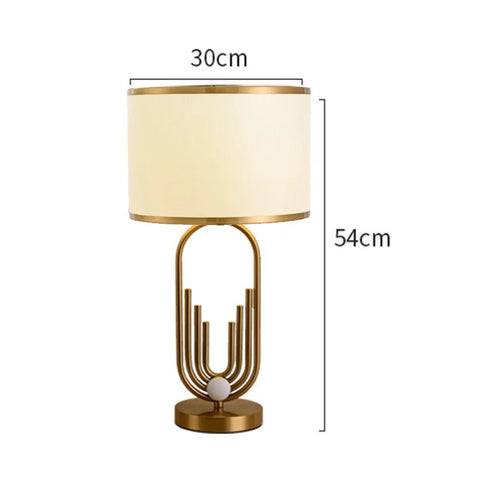 Iron and Fabric Floor Lamp with Pleated Lantern Shade