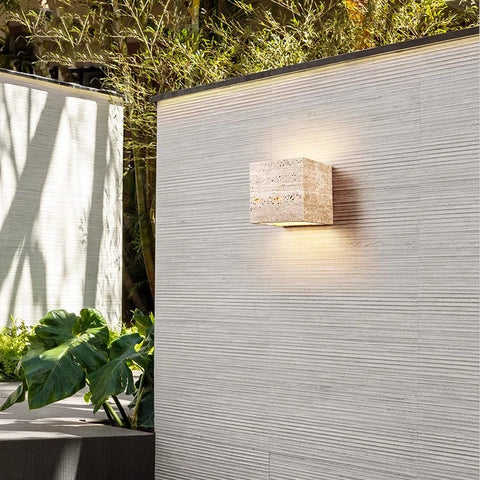 Travertine Stone LED Wall Light