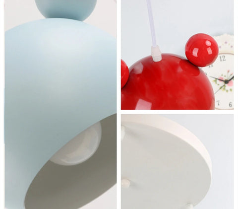 Mickey Pendant Light with Mouse-ear Pendant Silhouette
