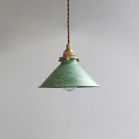 Vintage Metal Cone Pendant Light