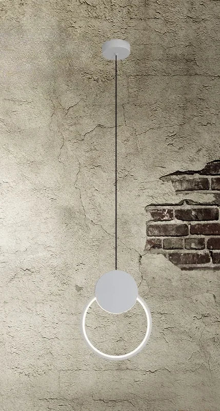 Circular LED Pendant Light with Concentric Circular Form
