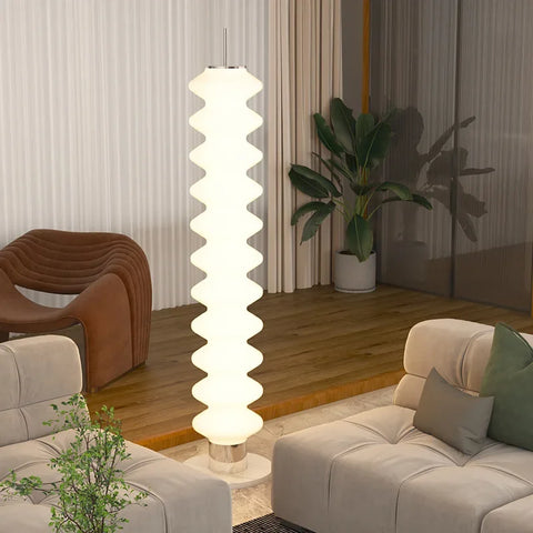 Tandem LED Floor Lamp with Paired Horizontal Light Heads