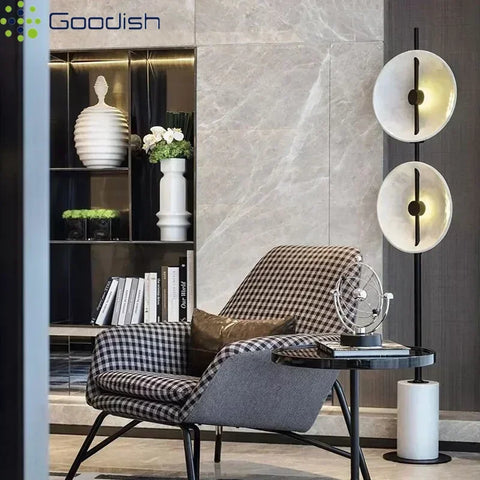 Fan-shaped Artistic Floor Lamp with Fan-shaped Shade
