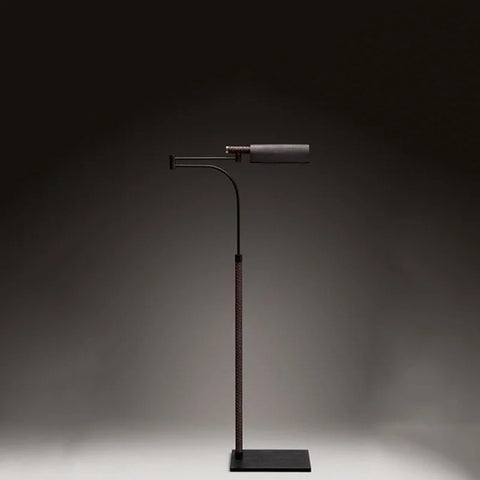 Modern Metal Floor Lamp with Adjustable Horizontal Lamp Head