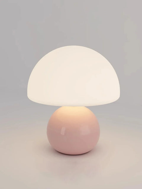 Mushroom Ceramic Table Lamp with Adjustable LED Lighting for Modern Interiors