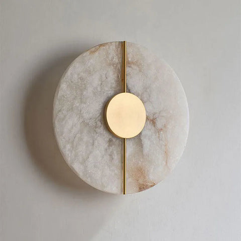 Wall Light with Minimalist Marble Design
