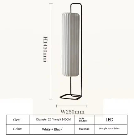 Fabric Lantern Pendant Light with Vertical Lantern Form