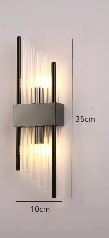 Crystal Wall Sconce with E14 Socket