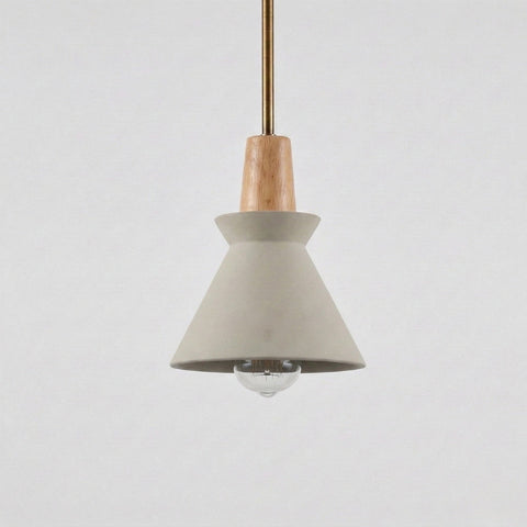 Scandinavian Conical Cement Pendant Light
