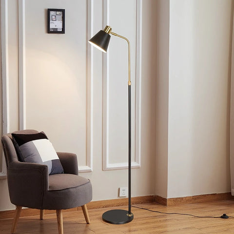 Adjustable Reading Floor Lamp with Angled Reading Shade