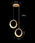 Modern LED Pendant Light in Two Sizes