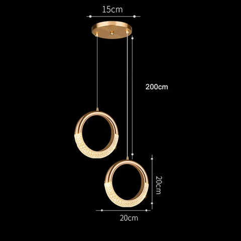 Modern LED Pendant Light in Two Sizes