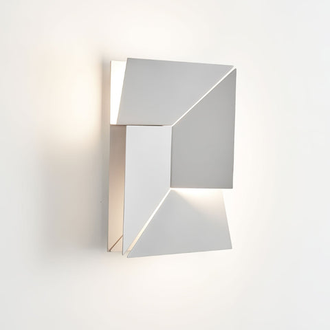 Wall Light with Geometric Aluminum Relief and Integrated LED
