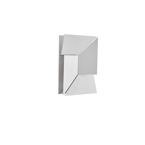 Wall Light with Geometric Aluminum Relief and Integrated LED