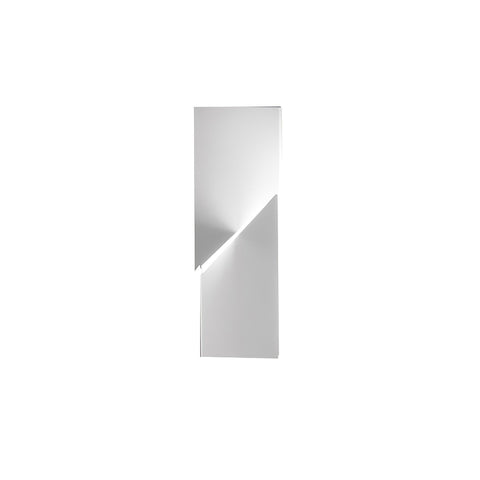 Wall Light with Geometric Aluminum Relief and Integrated LED
