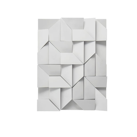 Wall Light with Geometric Aluminum Relief and Integrated LED