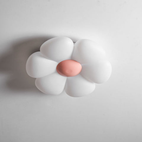 Blooming Flower Ceiling Lamp with Six-Petal Design