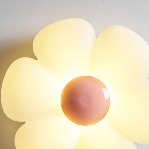 Blooming Flower Ceiling Lamp with Six-Petal Design
