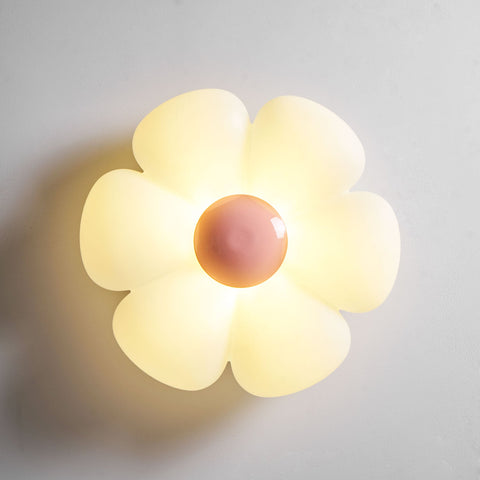 Blooming Flower Ceiling Lamp with Six-Petal Design