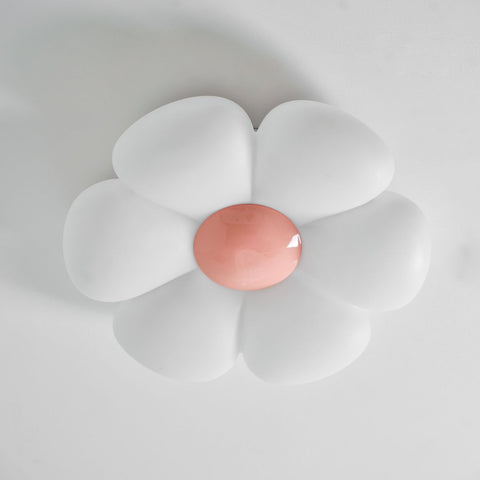 Blooming Flower Ceiling Lamp with Six-Petal Design