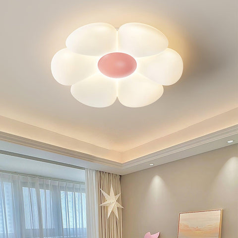 Blooming Flower Ceiling Lamp with Six-Petal Design