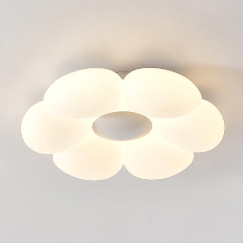 Blooming Flower Ceiling Lamp with Six-Petal Design