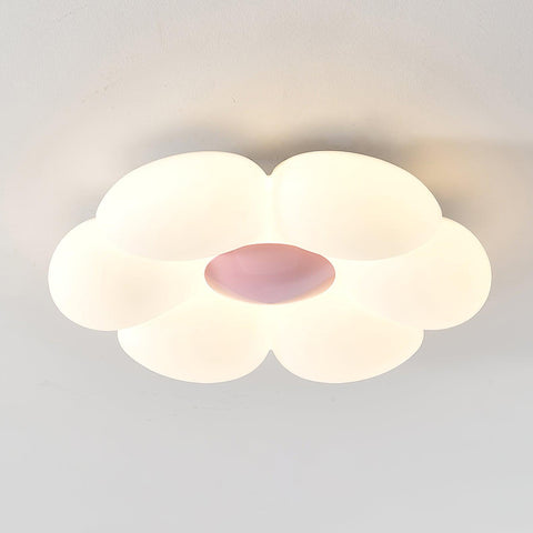 Blooming Flower Ceiling Lamp with Six-Petal Design