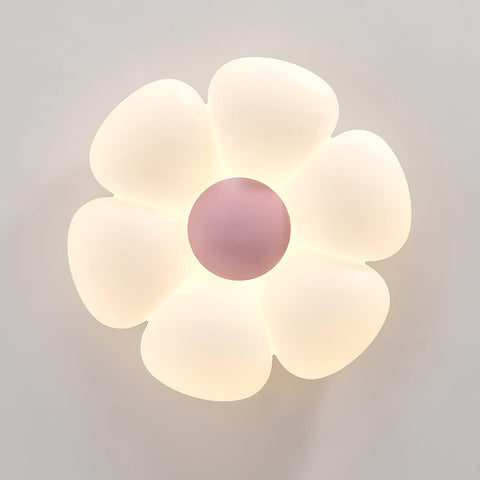 Blooming Flower Ceiling Lamp with Six-Petal Design
