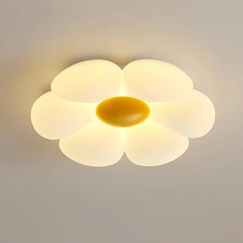 Blooming Flower Ceiling Lamp with Six-Petal Design