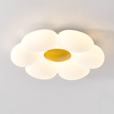 Blooming Flower Ceiling Lamp with Six-Petal Design