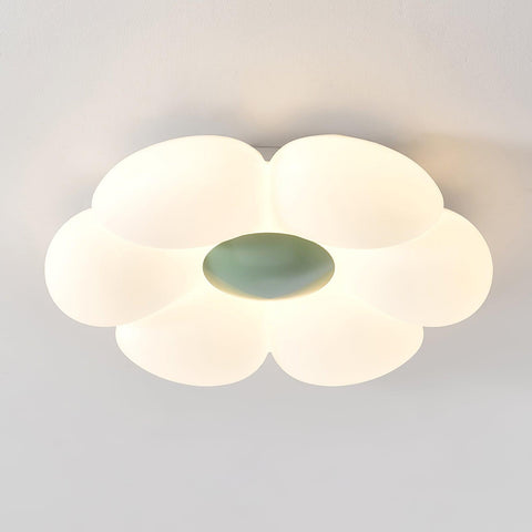 Blooming Flower Ceiling Lamp with Six-Petal Design