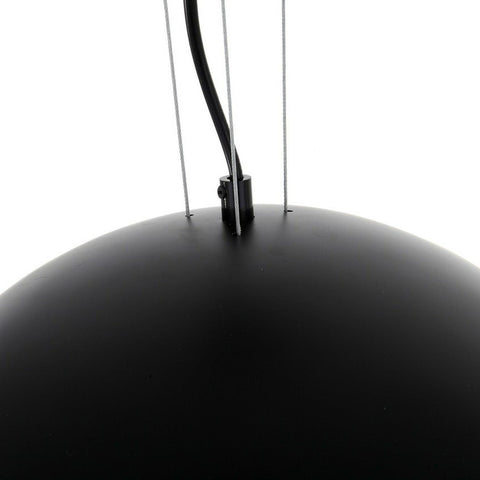Pendant Light with Dome Shade and Sculpted Floral Interior