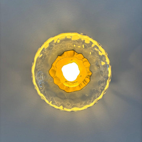 Wall Light with Round Glass Shade