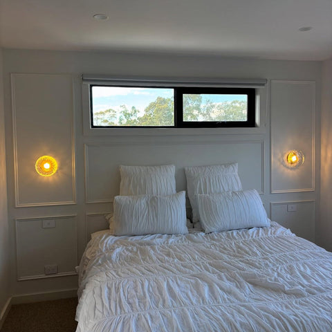 Wall Light with Round Glass Shade