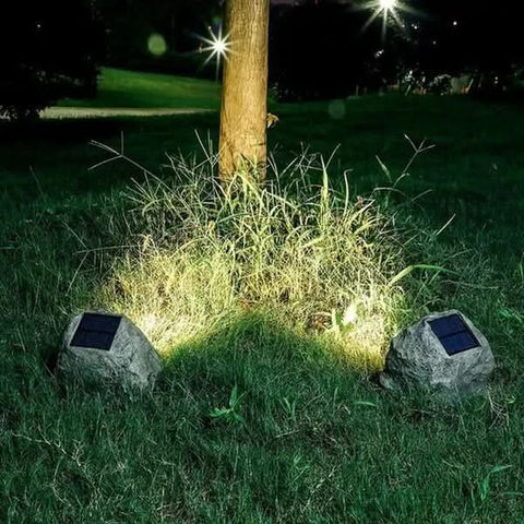 Adjustable Solar Rock Light for Garden and Pathway Accent — product view