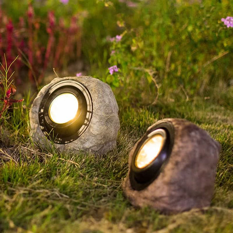 Adjustable Solar Rock Light for Garden and Pathway Accent — product view