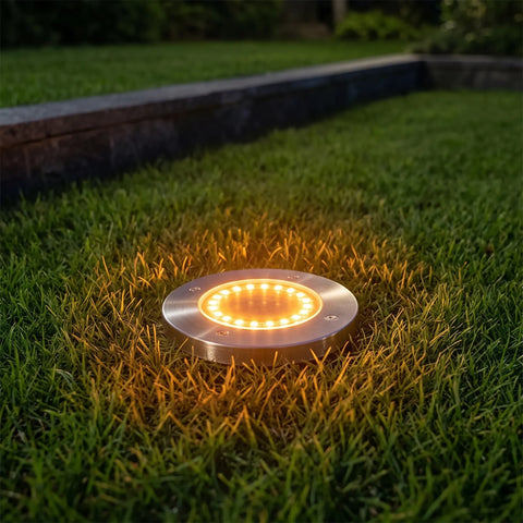 Solar Ground Lights with Multiple LED and Pack Options