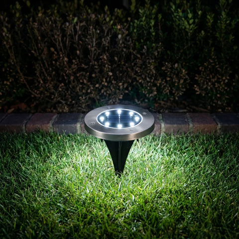 Solar Ground Lights with Multiple LED and Pack Options