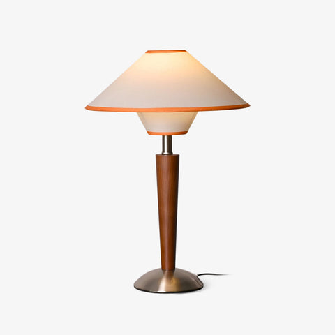 Talonwood Table Lamp with Wood Base and Fabric Shade